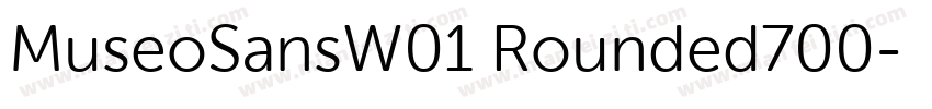 MuseoSansW01 Rounded700字体转换